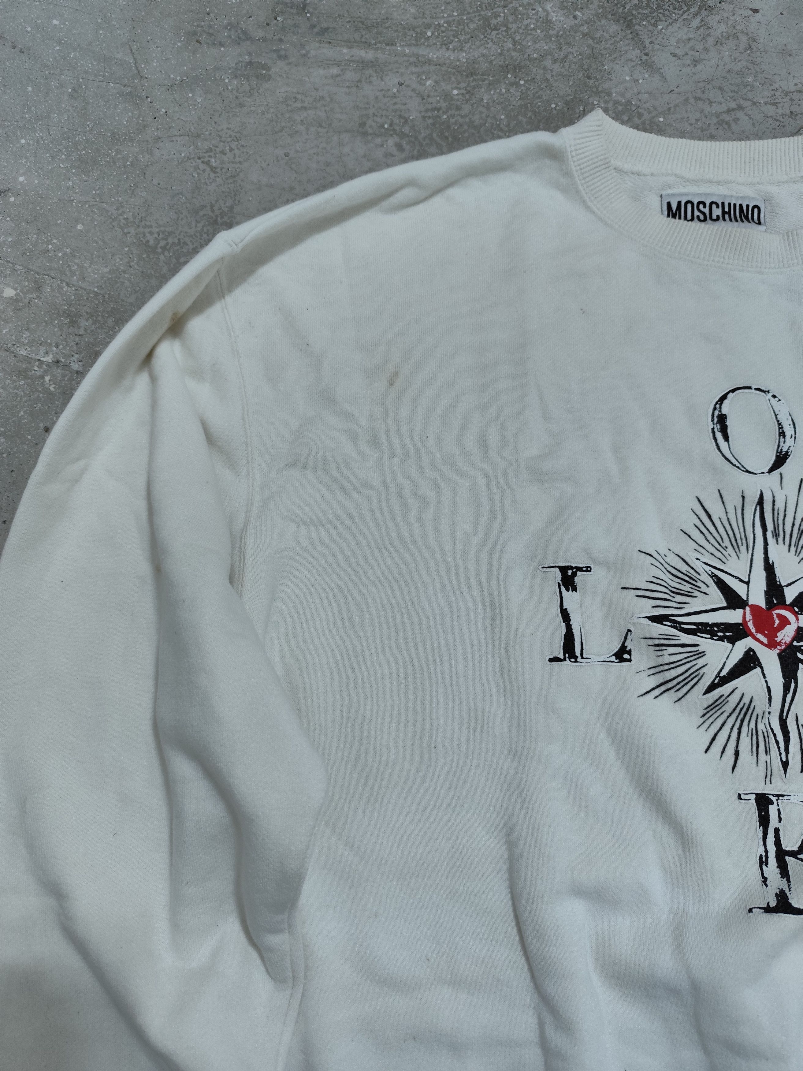 Moschino Vintage 90s y2k Moschino Jeans love sweatshirt Size US L / EU 52-54 / 3 - 4 Thumbnail