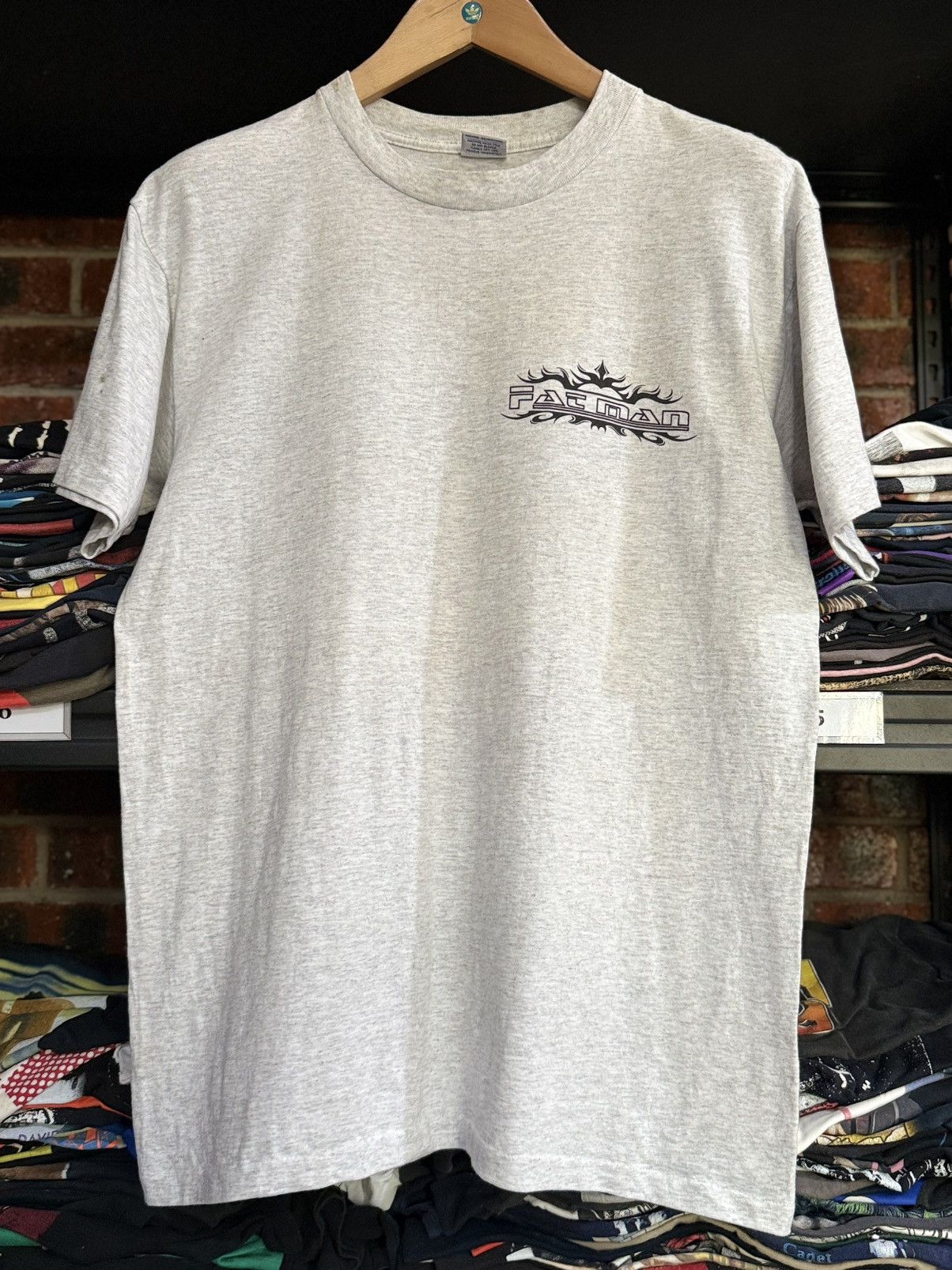Vintage Vintage 90s Fat Man Cycling Faded Tee Size US L / EU 52-54 / 3 - 6 Thumbnail