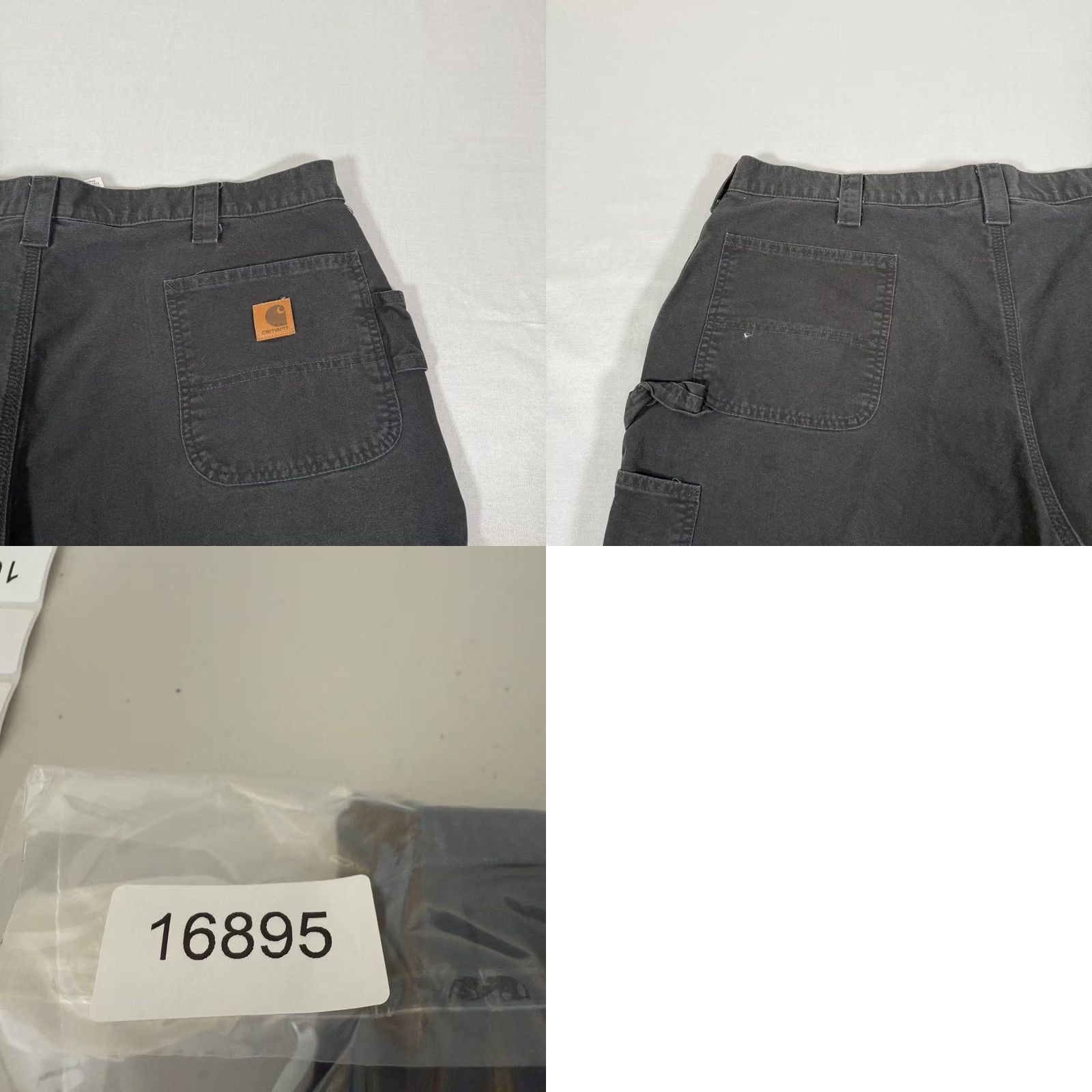 Carhartt Carhartt Pants Mens 44x32 Black Canvas Carpenter Relaxed Fit Workwear B151 BLK Size US 44 / EU 60 - 9 Thumbnail