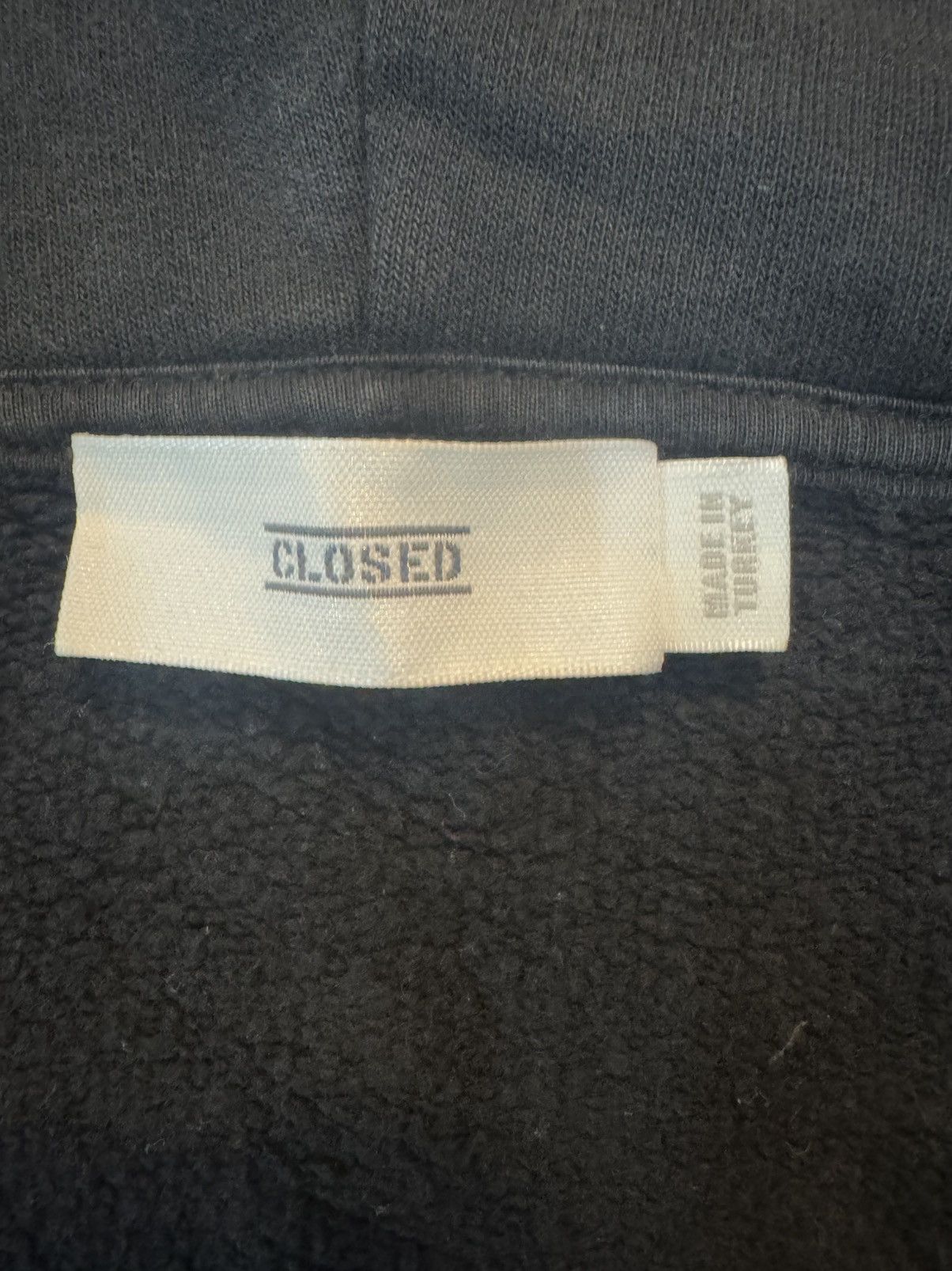 CLOSED × Vintage Closed Faded Black Rare Design Zipper Hoodie Size US M / EU 48-50 / 2 - 9 Thumbnail