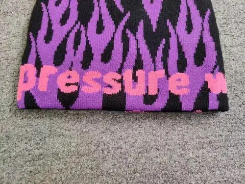 Other Pressure World Order Flames Graphic Beanie Hat Black Size ONE SIZE - 2 Thumbnail