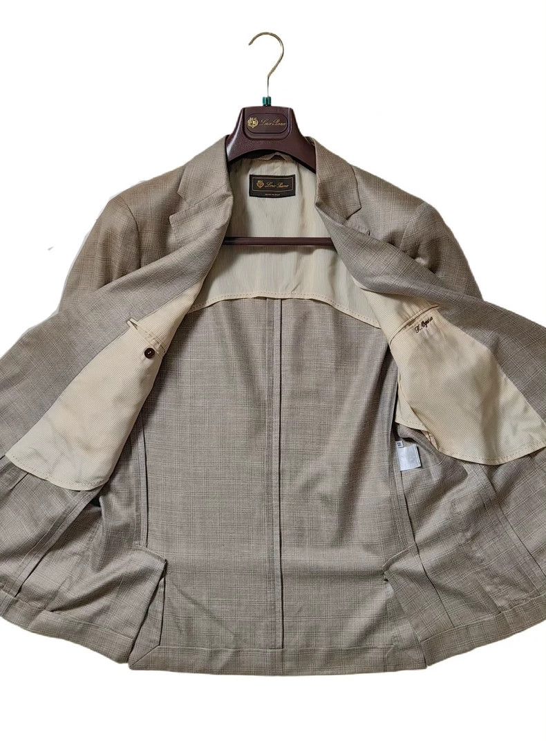 Loro Piana LORO PIANA Leather and four seasons wool and silk casual s Size XL / US 12-14 / IT 48-50 - 3 Thumbnail