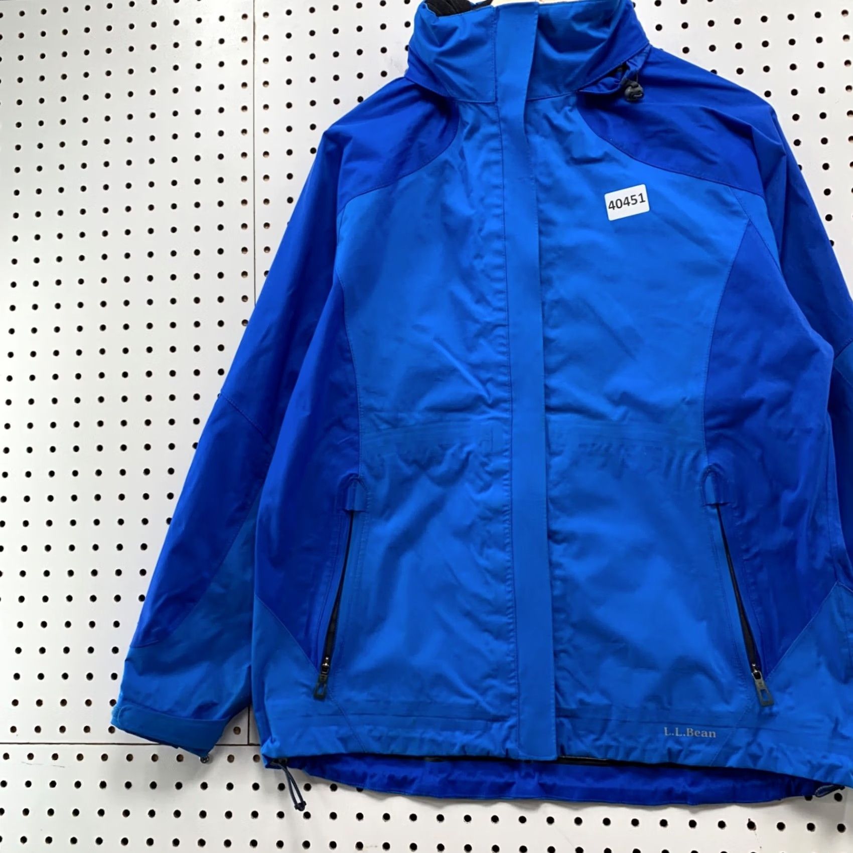 Vintage VINTAGE LL BEan Rain Coat Womens Medium Hooded Water Proof Blue Zip 22x27 Size M / US 6-8 / IT 42-44 - 5 Thumbnail