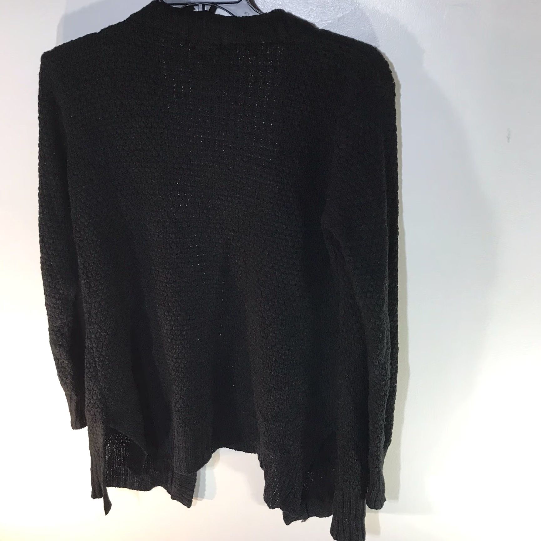 Vintage Love By Chelsey Women's Cardigan Sweater Open Front Long Sleeve Black Fall Winter L Size L / US 10 / IT 46 - 4 Thumbnail