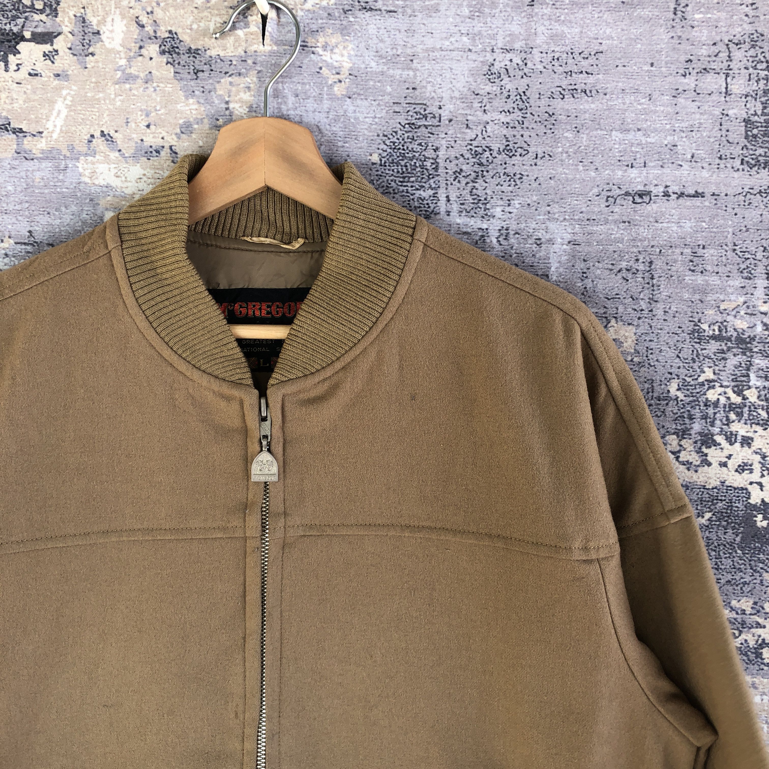 McGregor × Vintage Vintage 90s McGregor Wool Jacket McGregor Zipper Jackets Size US L / EU 52-54 / 3 - 5 Thumbnail