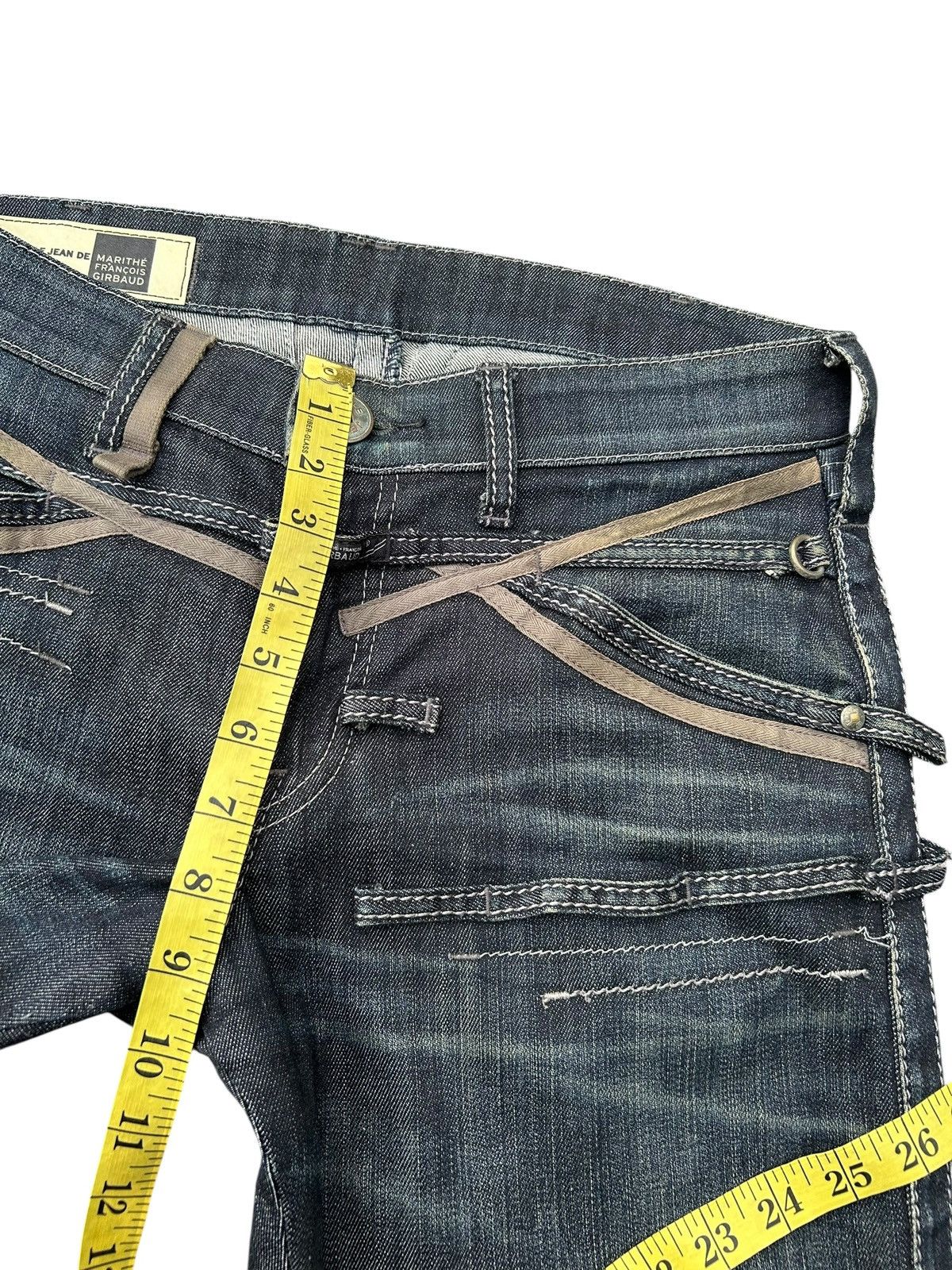 Marithe + Francois Girbaud Marithé + François Girbaud Punk Bondage Style Denim Jeans ☠️ Size US 31 - 17 Thumbnail