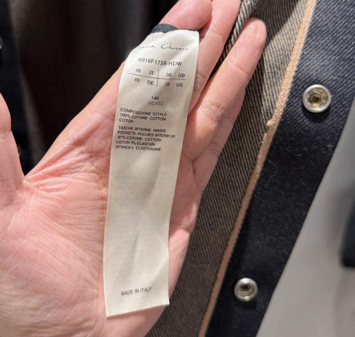 Rick Owens Rick Owens Mainline Runway Denim Jacket Size US M / EU 48-50 / 2 - 6 Thumbnail