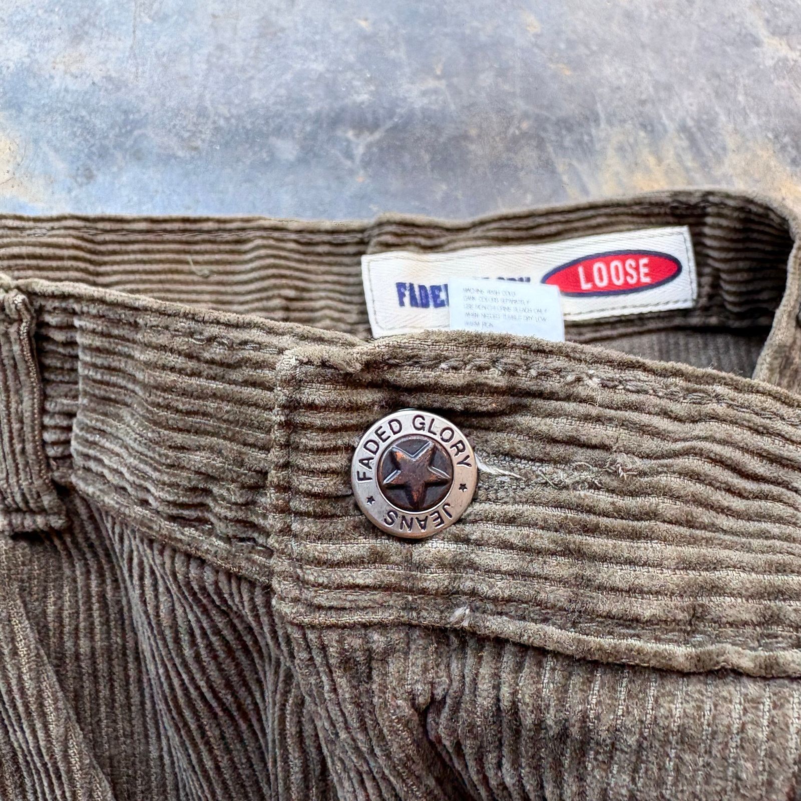 Faded Glory Cool Vintage Baggy Jumbo Corduroy Pants Size US 36 / EU 52 - 4 Thumbnail