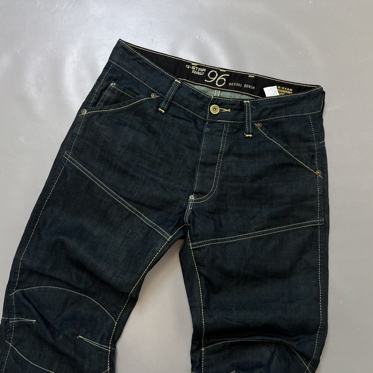 G-Star × Vintage Vintage G Star Raw 96 GS3301 Denim Jeans Big Logo Y2k Size US 32 / EU 48 - 4 Thumbnail