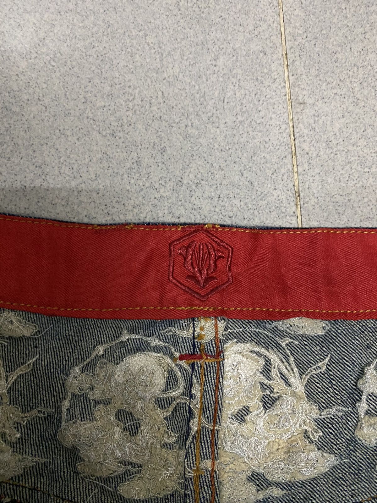 Vintage vintage The Japanese Tradition Embroided Denim Jeans Size US 38 / EU 54 - 8 Thumbnail