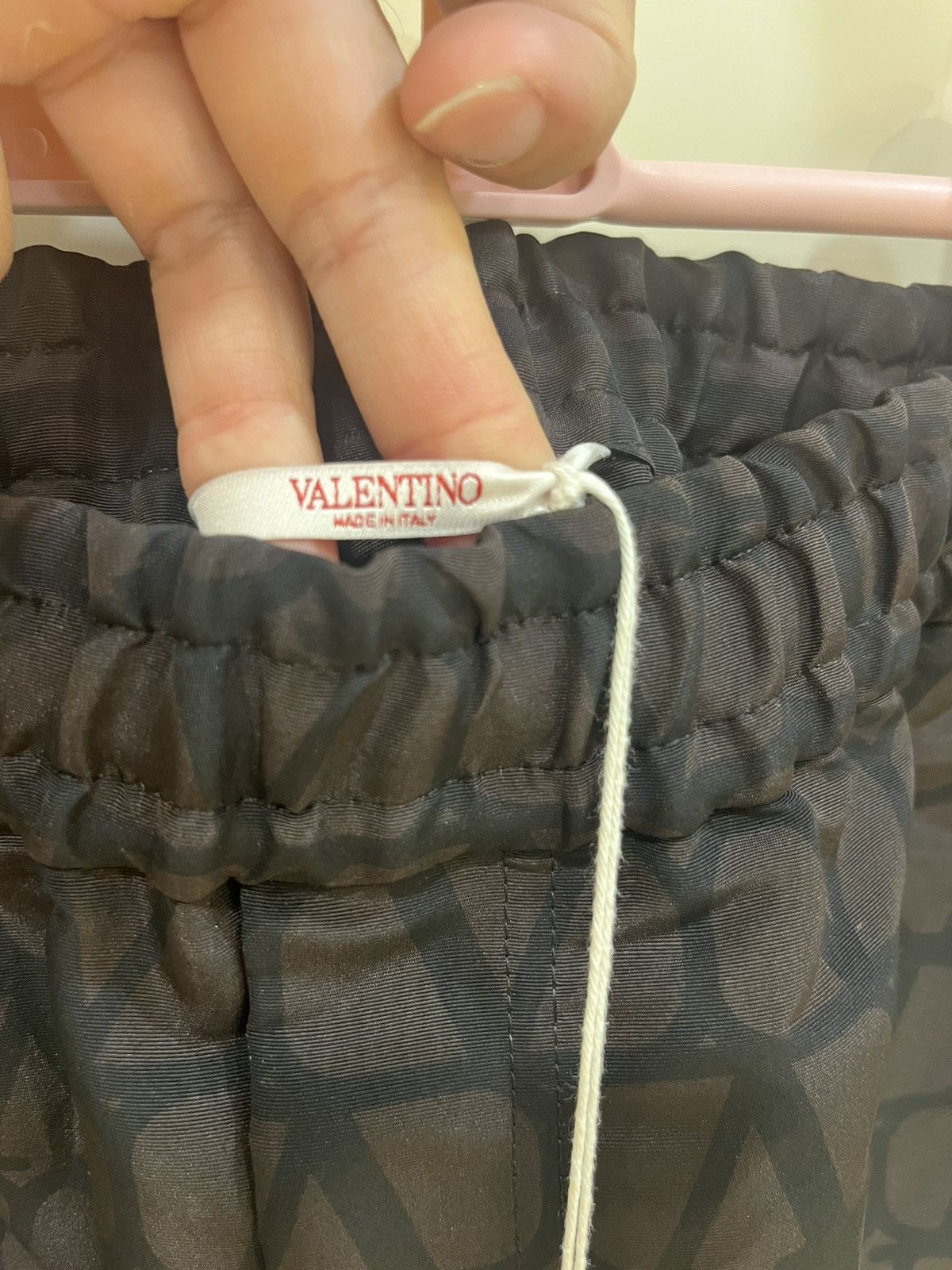 Valentino V logo print silk wide leg trousers.size44 Size US 30 / EU 46 - 12 Thumbnail