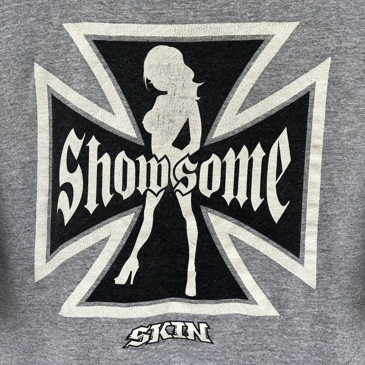 Hook-Ups Thrashed Vintage Skin Industries Skateboard Brand Tee Size US M / EU 48-50 / 2 - 3 Thumbnail