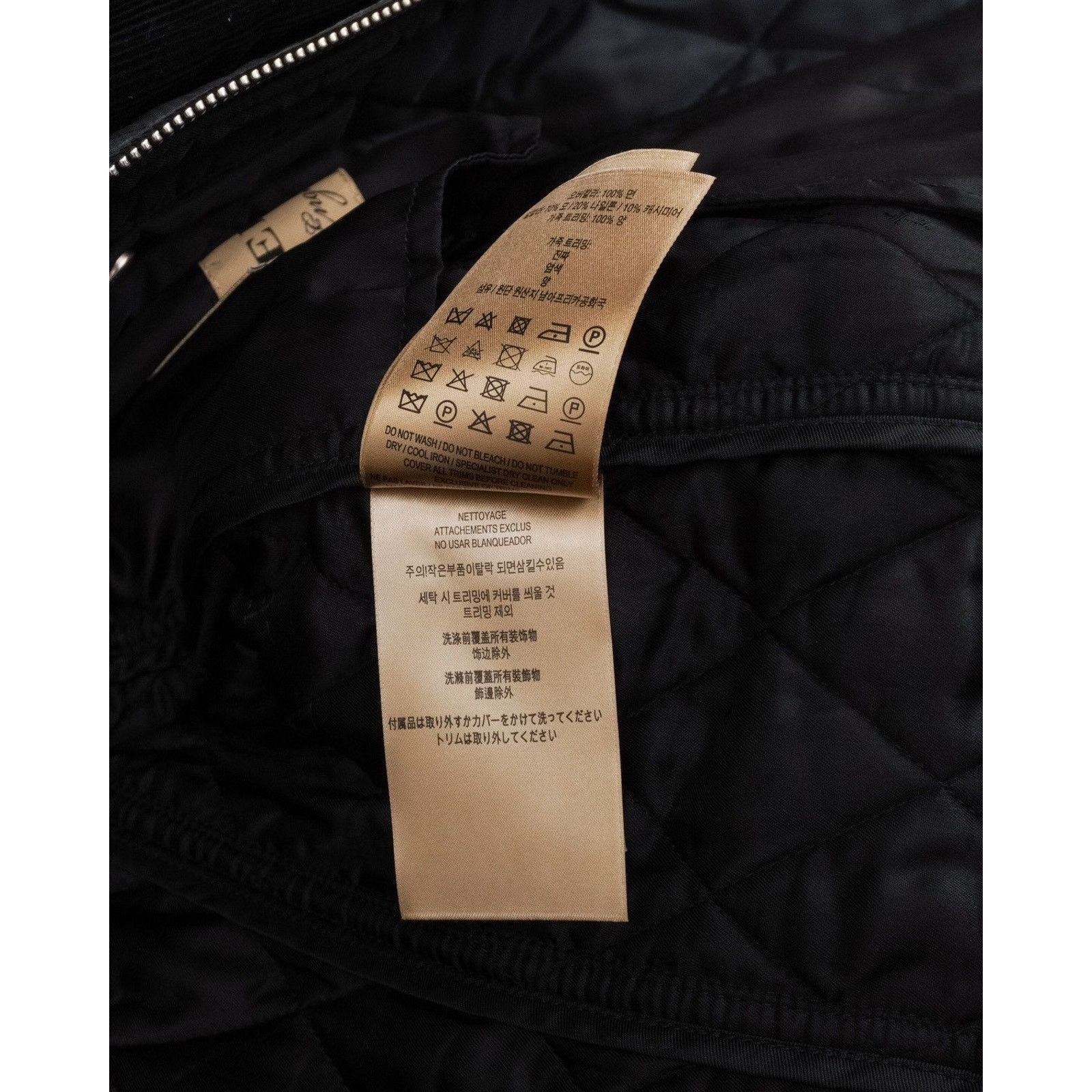 Burberry Burberry quilted cord collar black lamb leather jacket Size US L / EU 52-54 / 3 - 22 Thumbnail
