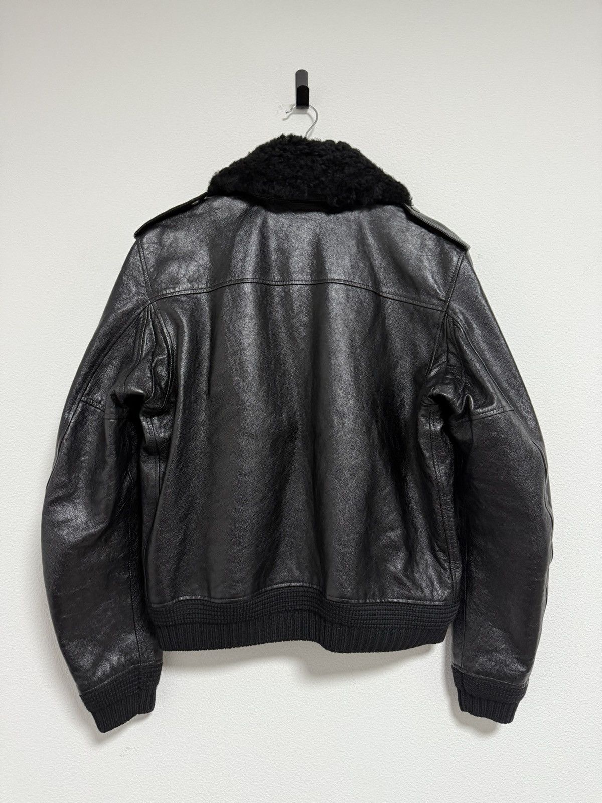 Saint Laurent Paris Leather Aviator Jacket Size US M / EU 48-50 / 2 - 2 Thumbnail