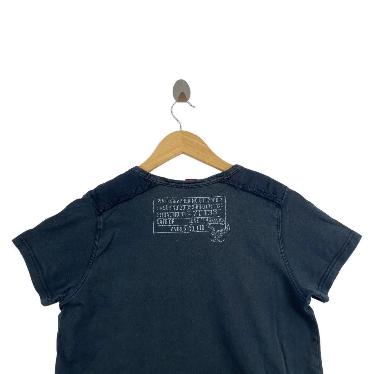 Avirex AVIREX USA ARMY Patch Pocket Blouse Tee Shirt Top Embossed Size L / US 10 / IT 46 - 2 Thumbnail