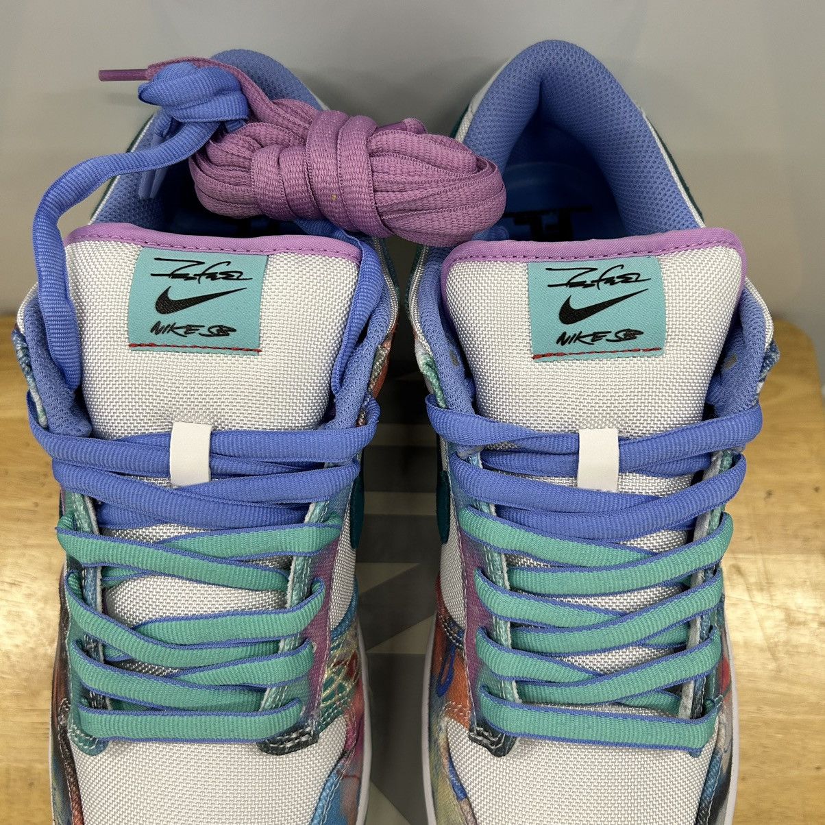 Futura × Nike Nike SB Dunk Low Futura Laboratories Size 11 Aqua NEW Size US 11 / EU 44 - 2 Thumbnail