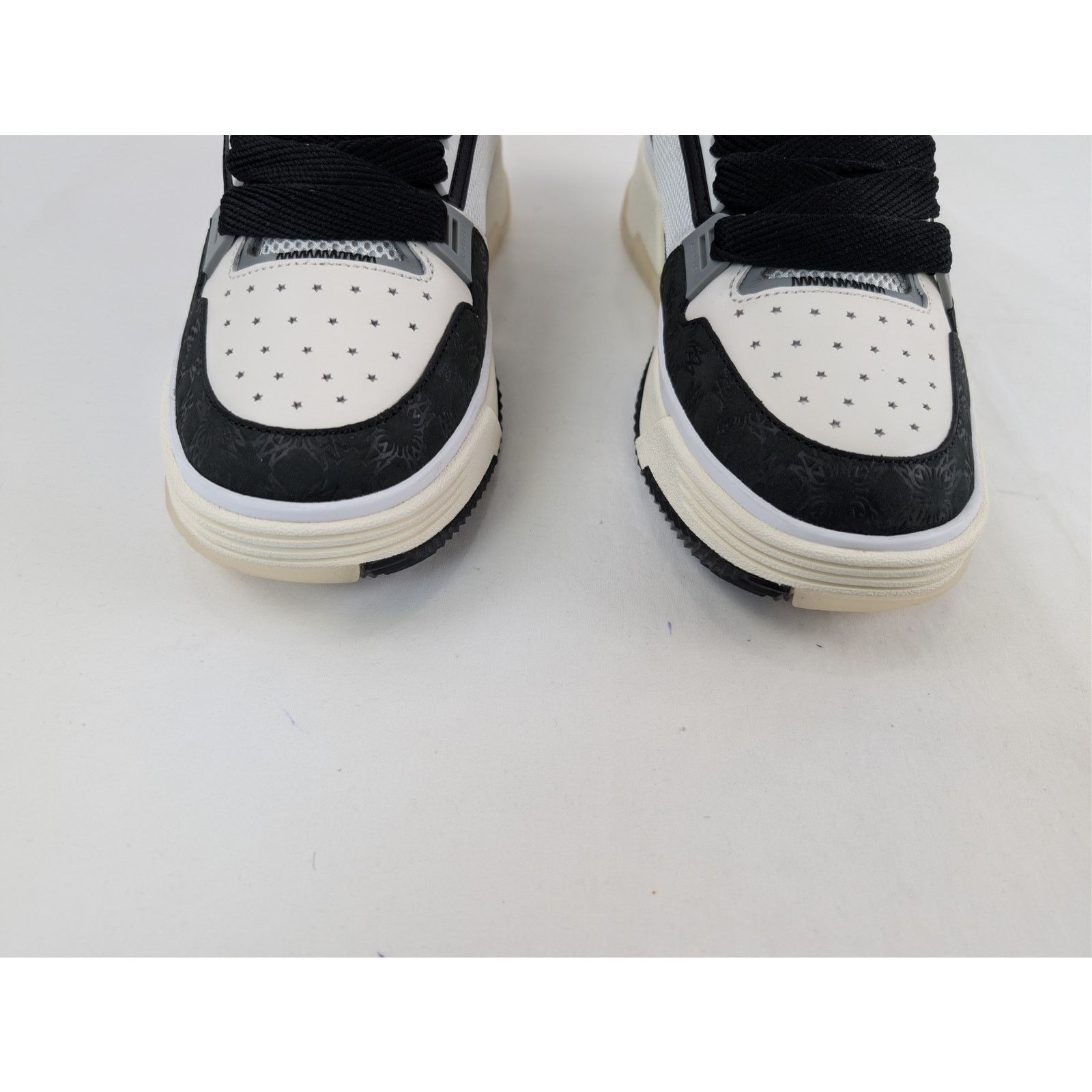 Amiri o1rshd1 MA-1 Quad Debossed Nubuck Sneakers in Black Size US 10 / EU 43 - 10 Thumbnail