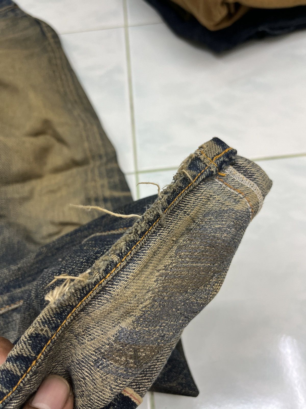Vintage 🔥🔥🔥ARCHIVE VTG JELADO JAPAN FADED ART SELVEDGE DENIM Size US 31 - 16 Thumbnail