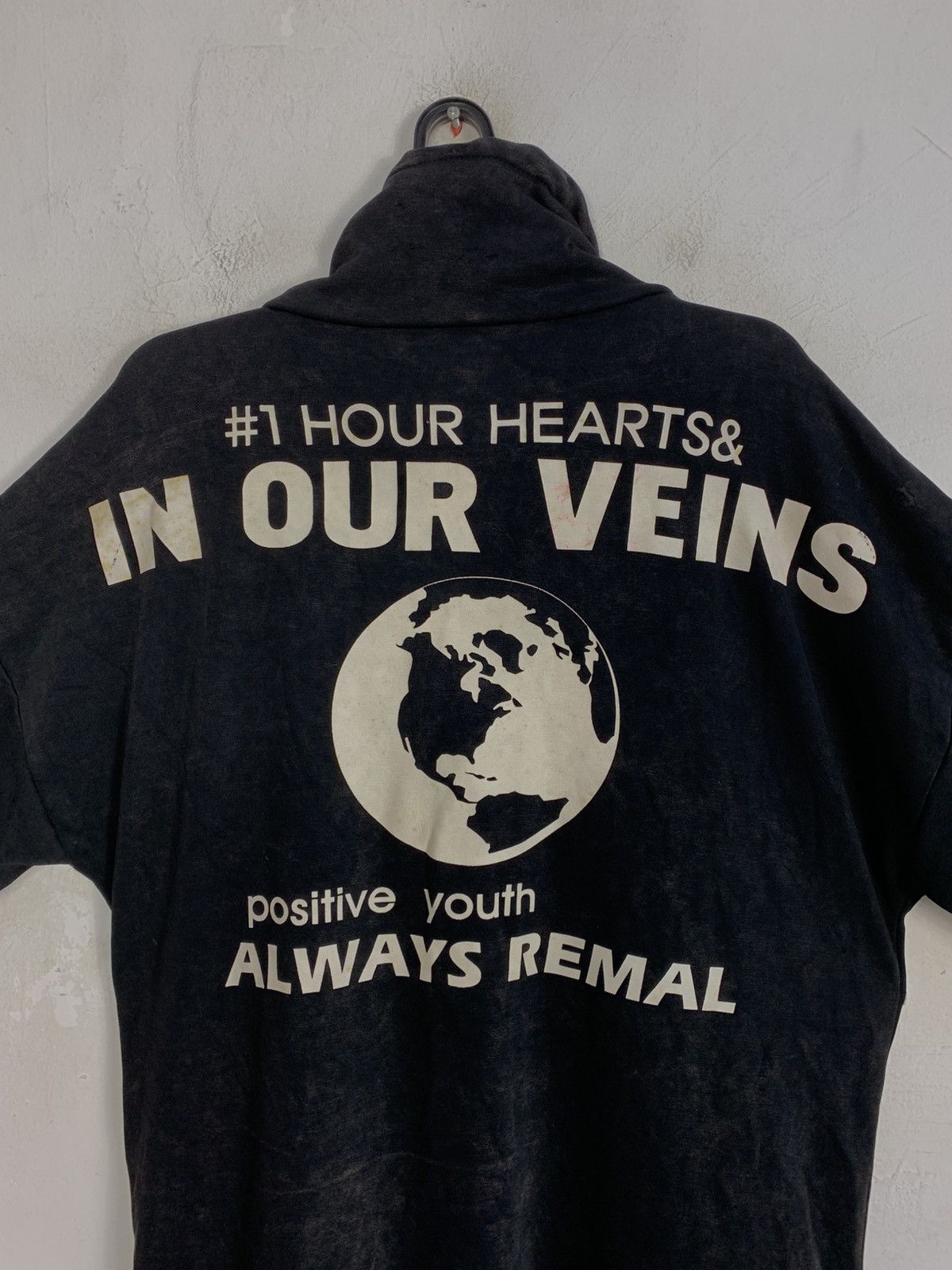 Japanese Brand 1 Hour Hearts Our Veins Name Rock Band List Punk Parka Size L / US 10 / IT 46 - 7 Thumbnail