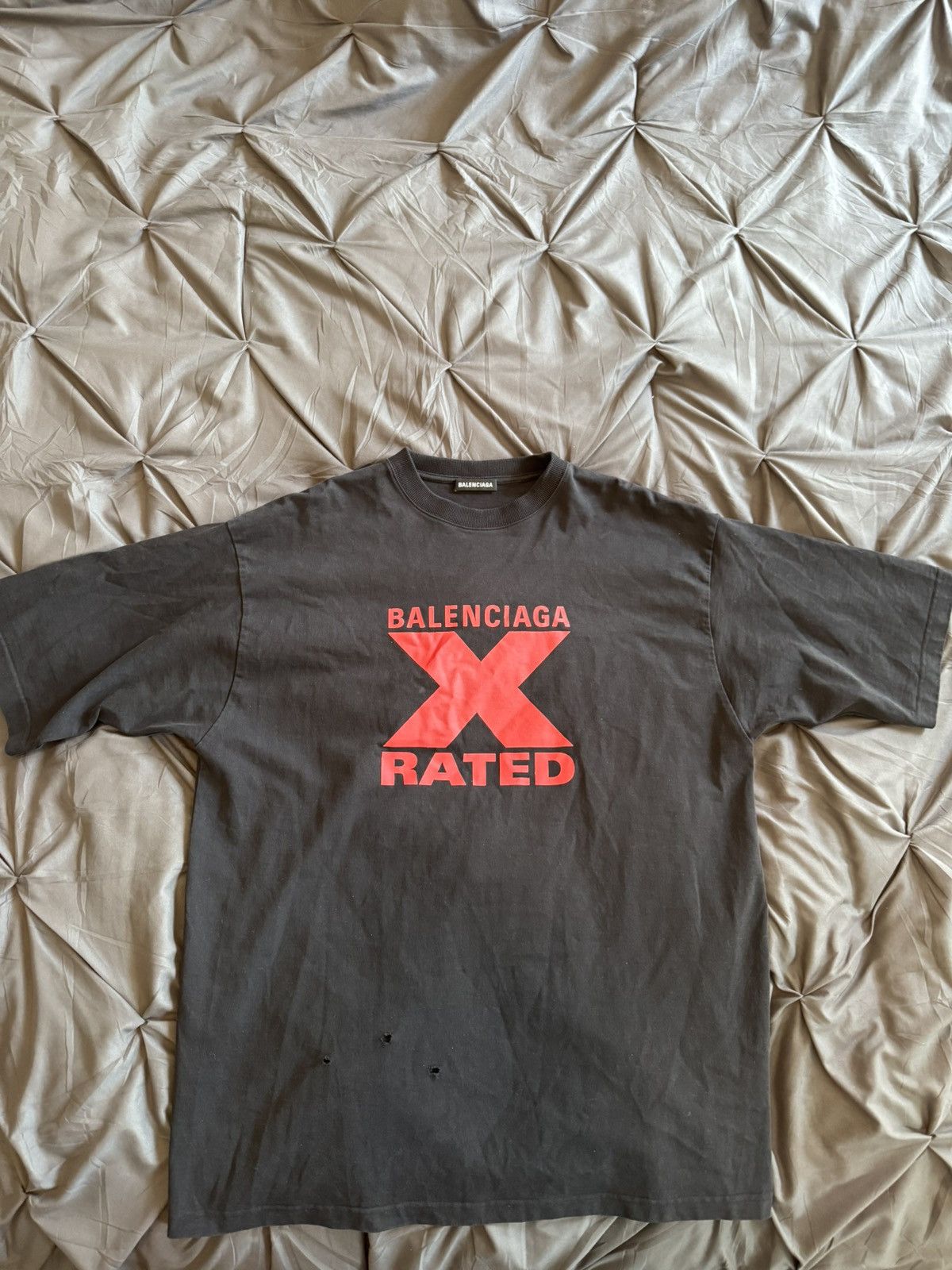 Balenciaga Balenciaga X Rated Tee Shirt Size US M / EU 48-50 / 2 - 1 Thumbnail