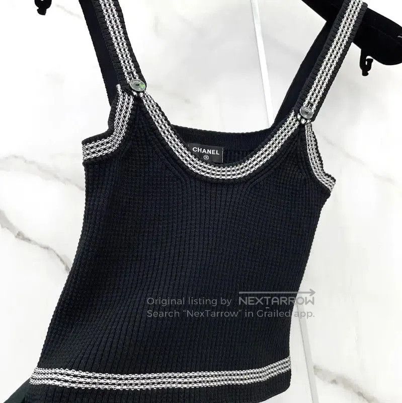 Chanel Chanel Black Silk Blend Women's T-Shirt . Size S / US 4 / IT 40 - 6 Thumbnail