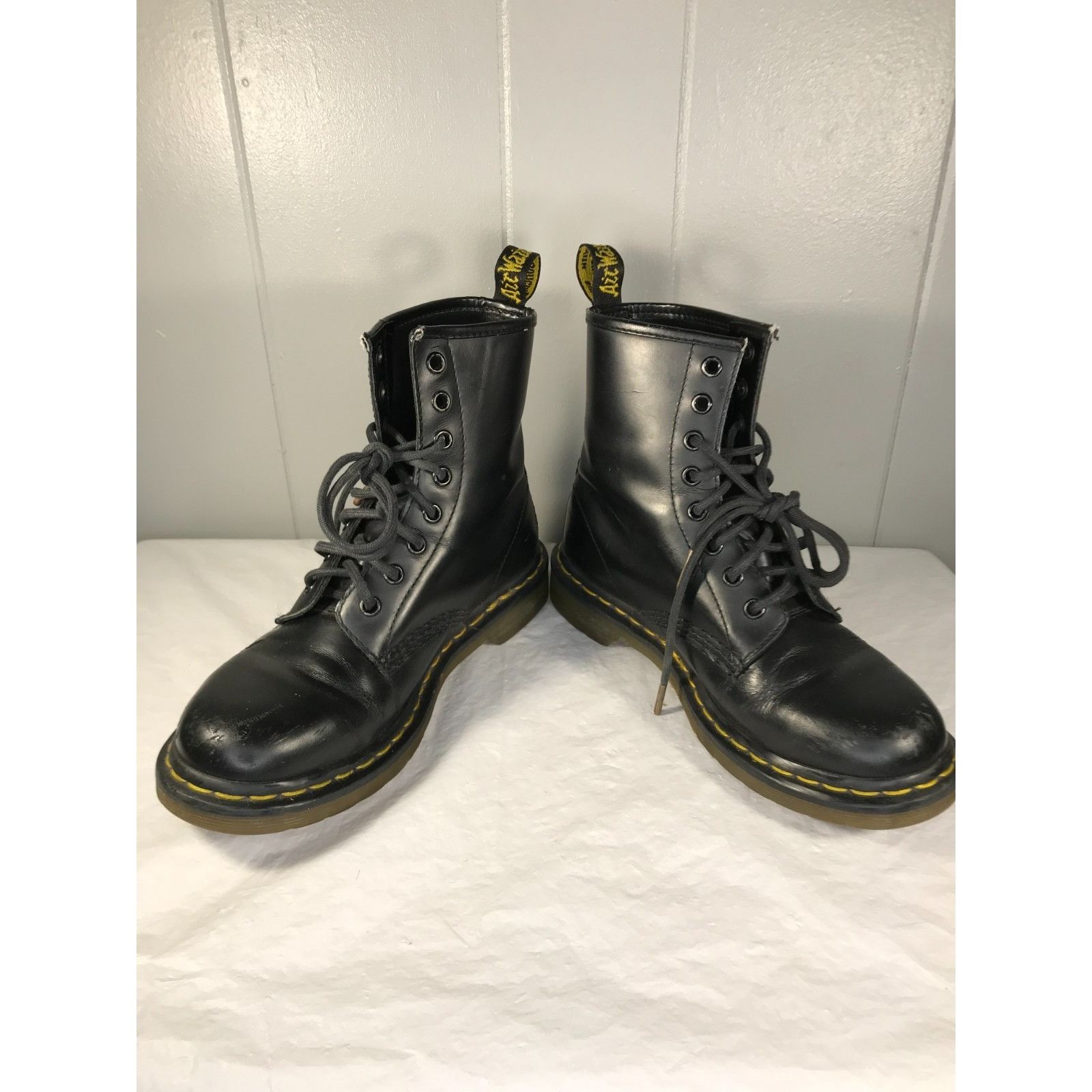 Dr. Martens Doc Dr. Martens 1460 Pascal Black Virginia Leather Boots Wom Size US 7 / IT 37 - 1 Thumbnail