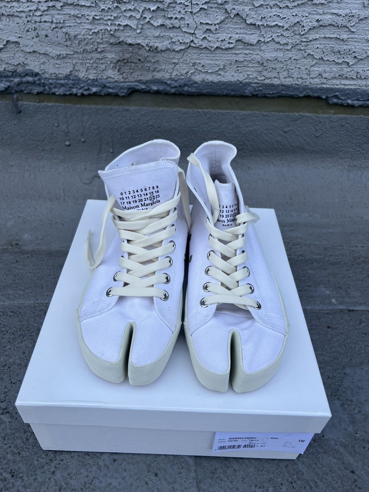 Maison Margiela Margiela Tabi Sneakers White Size US 9 / IT 39 - 1 Thumbnail