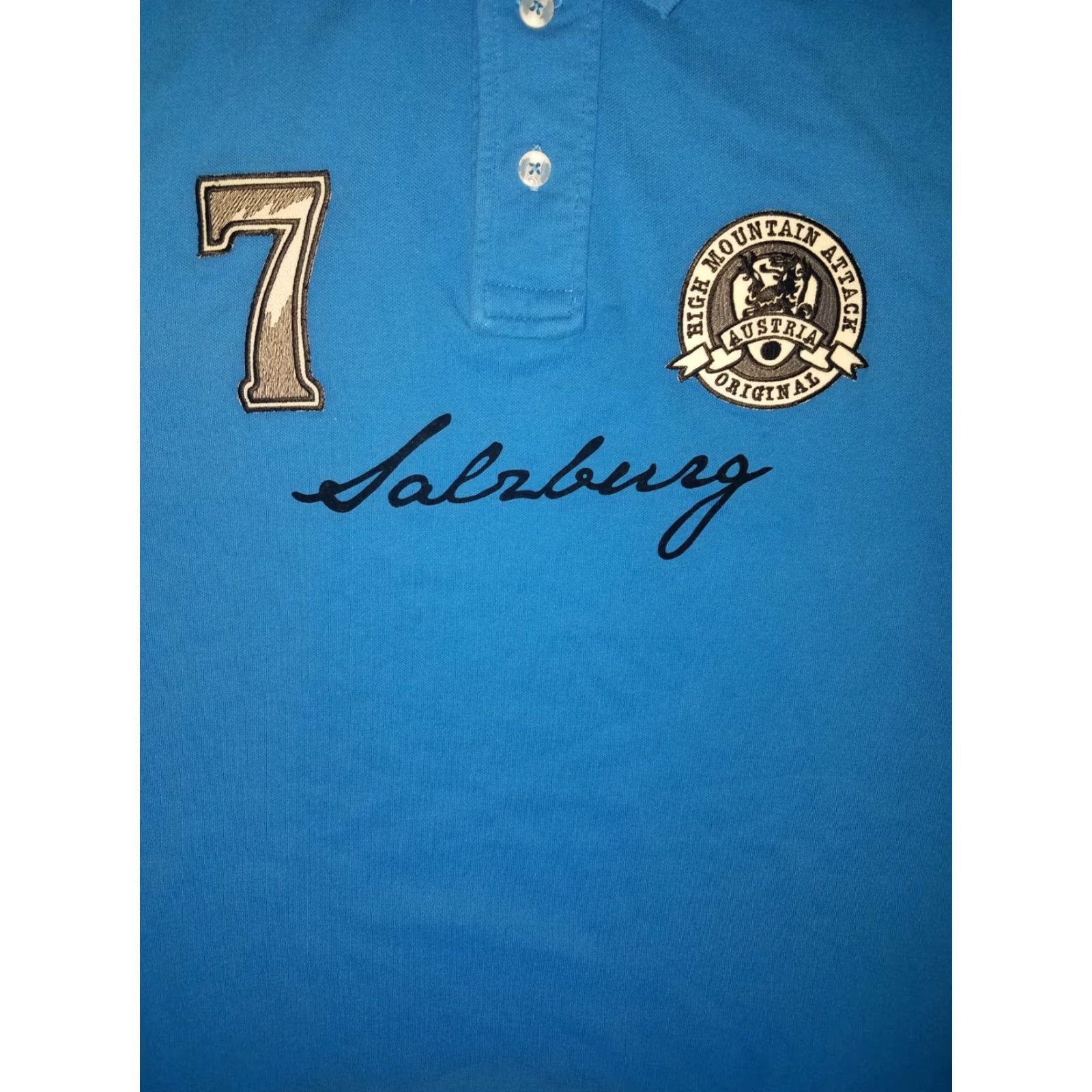 Vintage VTG Kariban Embroidered Polo Shirt Mens L Blue Polo Embroidered Golf Shirt Mens Blue Kariban L Size US L / EU 52-54 / 3 - 3 Thumbnail