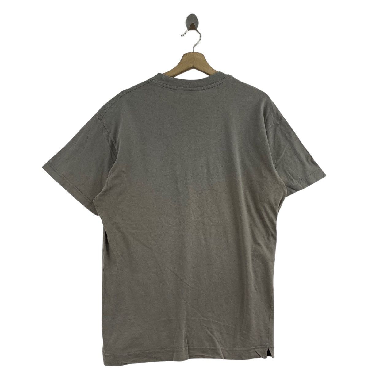 Longchamp × Vintage Vintage LONGCHAMP PARIS Big Logo Print Grey Short Sleeve Size US M / EU 48-50 / 2 - 3 Thumbnail