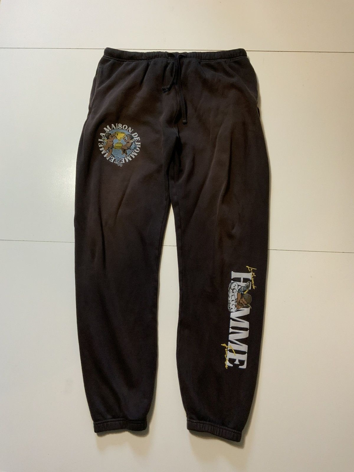 Homme + Femme La Homme Femme LA Maison Fleece Cherub Angel Jogger Sweatpants Size US 36 / EU 52 - 1 Thumbnail