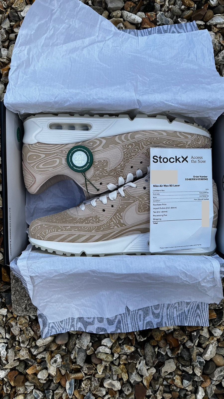 Nike BNIB Nike Air Max 90 QS Laser Wood Grain Size UK 9.5 US 10.5 Size US 10.5 / EU 43-44 - 17 Thumbnail