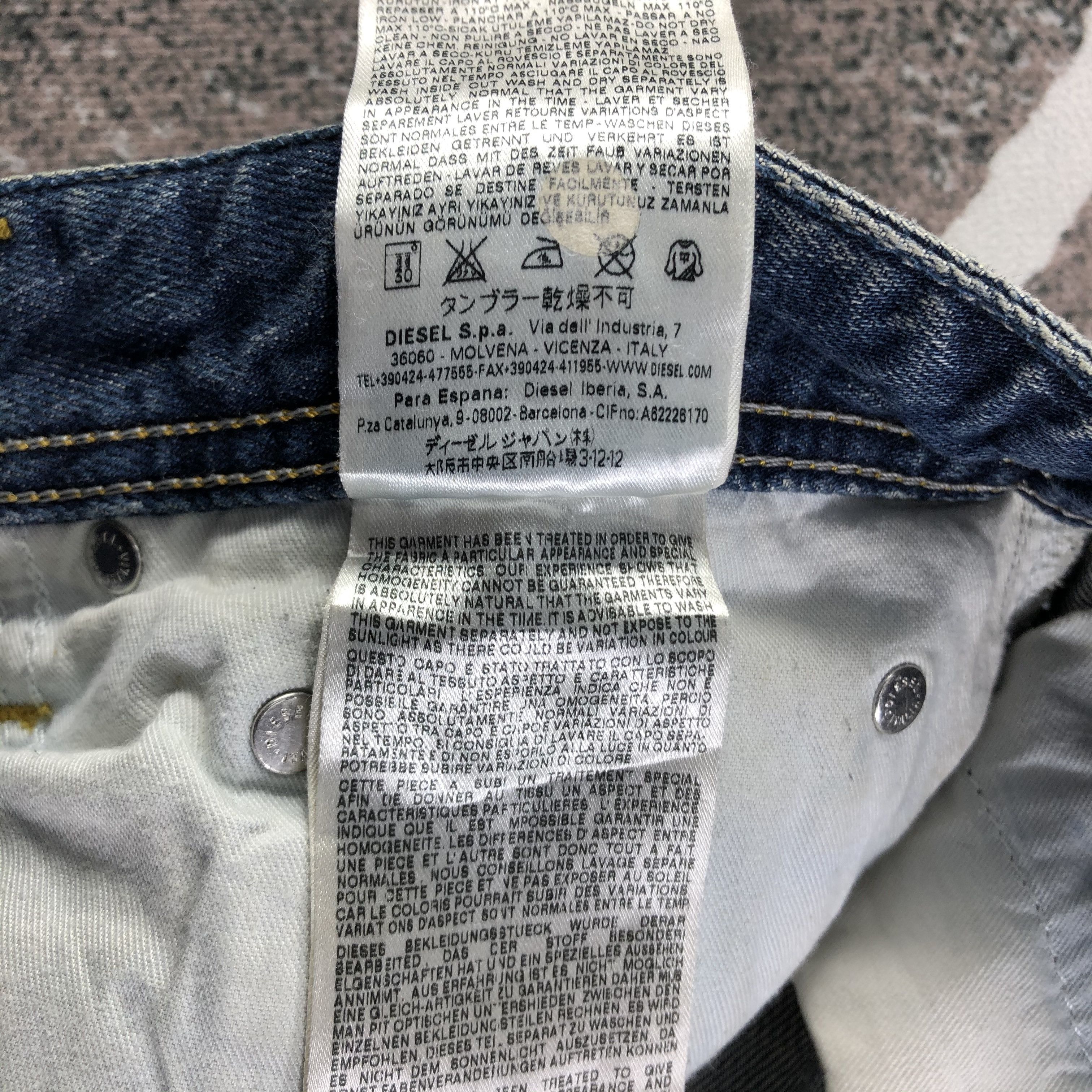 Diesel Diesel Safado Jeans Ripped Denim KJ2407 Size US 29 - 12 Thumbnail
