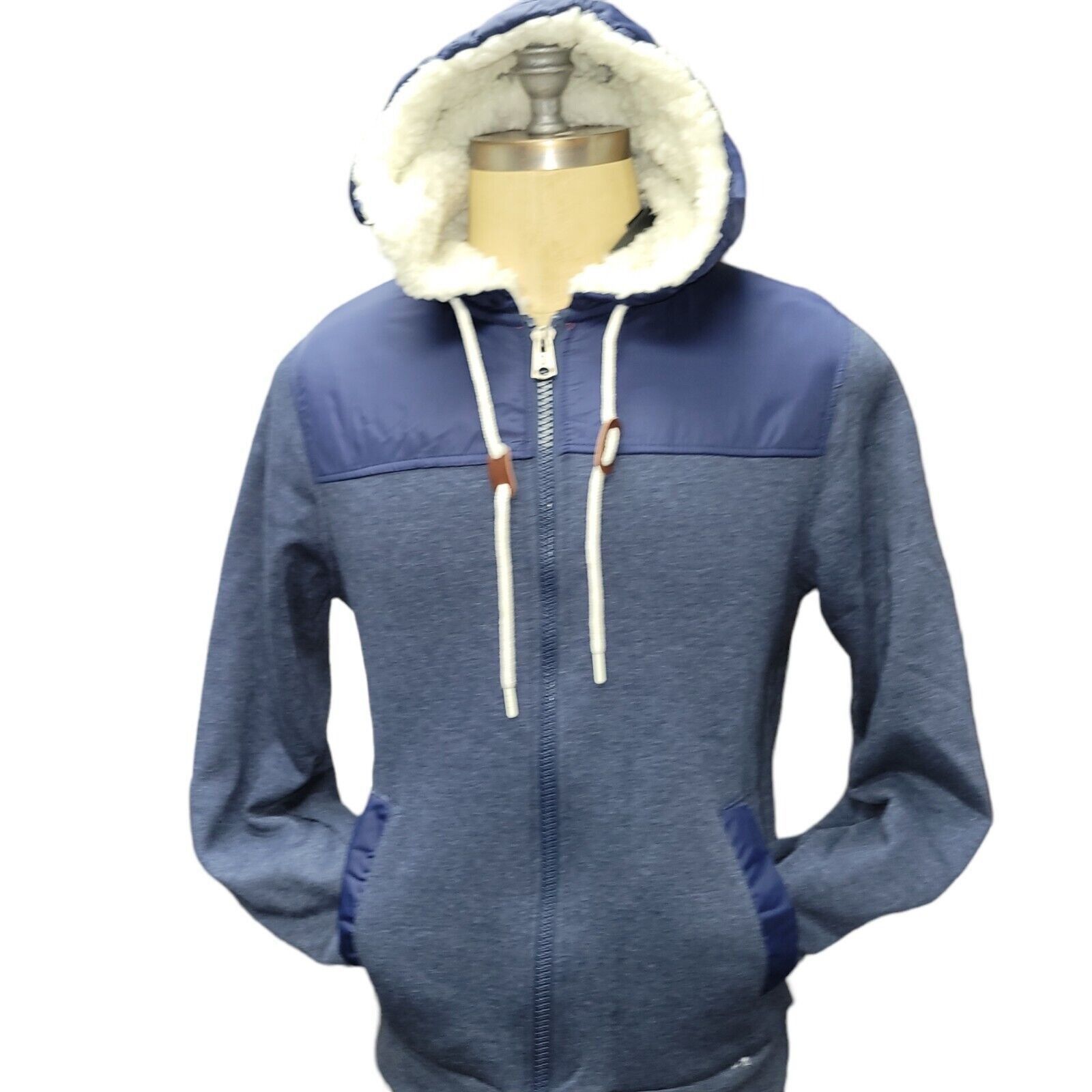 Buffalo David Bitton Sherpa Hoodie Jacket. Size Medium New W