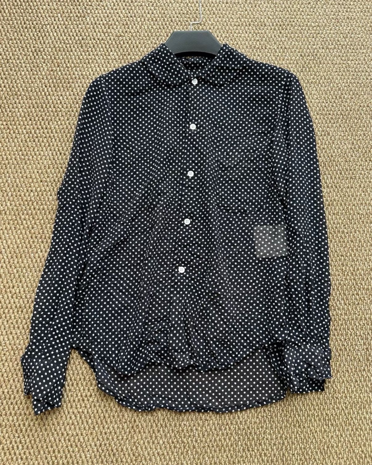 Comme des Garcons COMME des GARÇONS Base Small Polka Dot Chiffon Shirt K23 Size S / US 4 / IT 40 - 1 Thumbnail