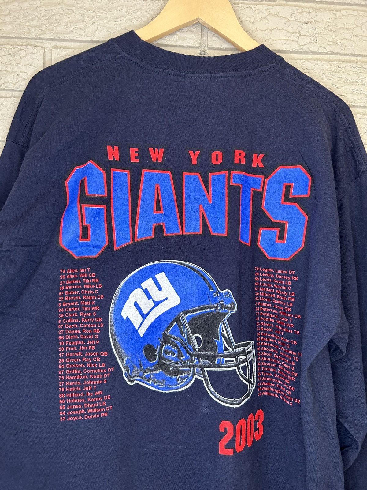 NFL Vintage NFL New York Giants Graphic Long Sleeve Shirt Rare Size US XL / EU 56 / 4 - 5 Thumbnail
