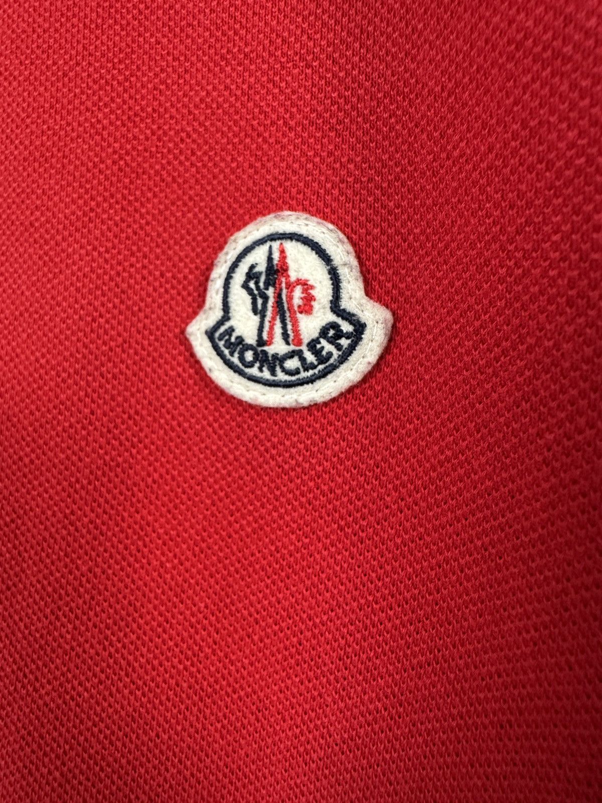 Moncler MONCLER Maglia Polo Manica Corta Red Men’s Polo Shirt size M Size US M / EU 48-50 / 2 - 5 Thumbnail