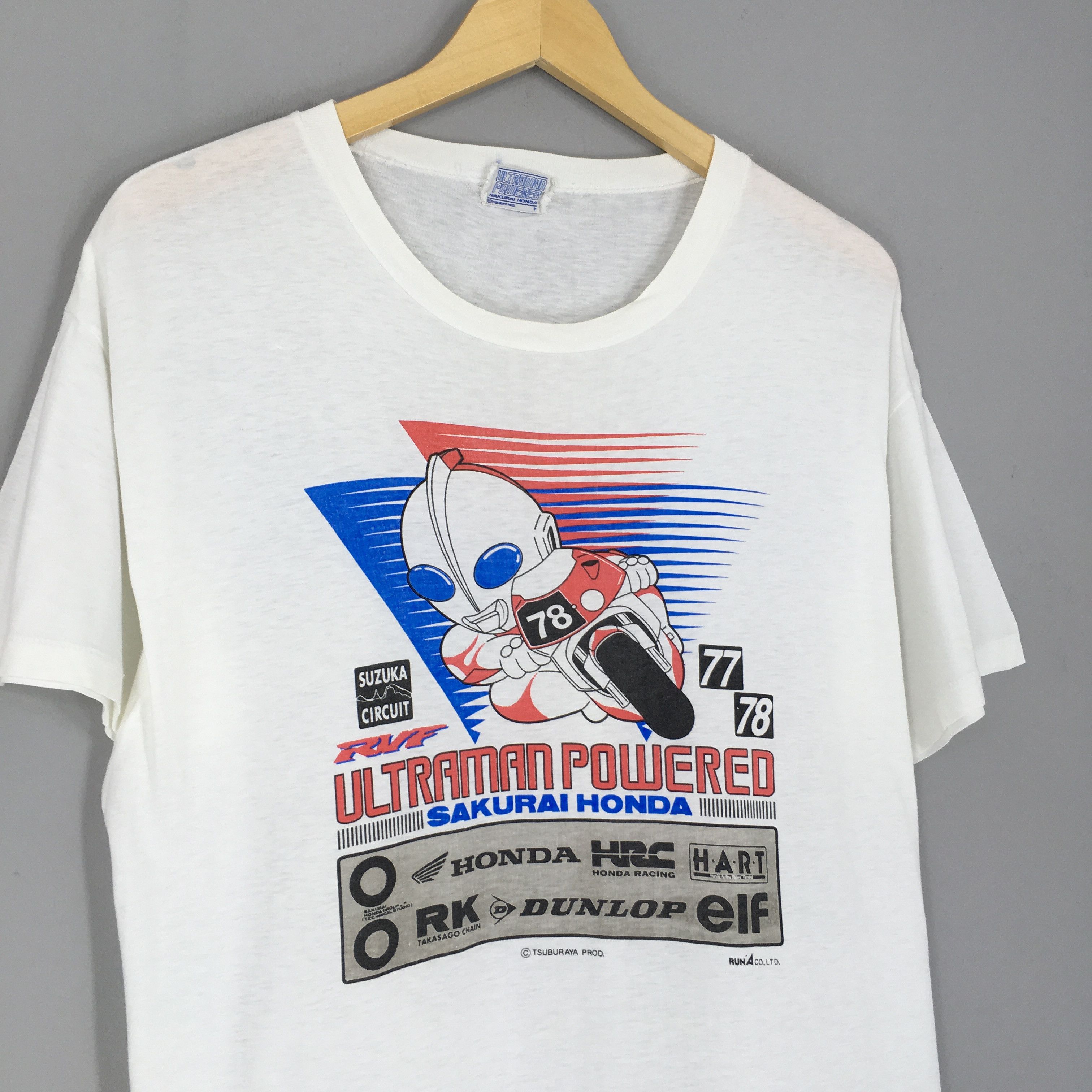 Anime × Japanese Brand × Vintage Vintage 90s Ultraman Powered Sakurai Honda T Shirt Medium Size US M / EU 48-50 / 2 - 4 Thumbnail