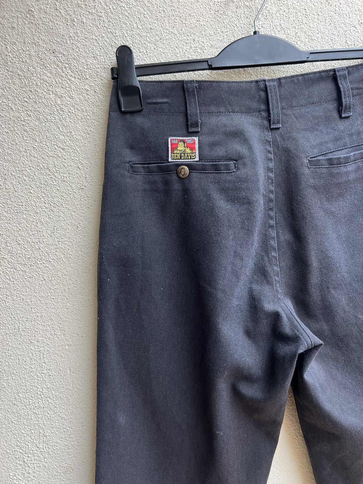 Ben Davis Vintage 90s Ben Davis Fade Black Baggy Trouser Pant Size US 29 - 15 Thumbnail