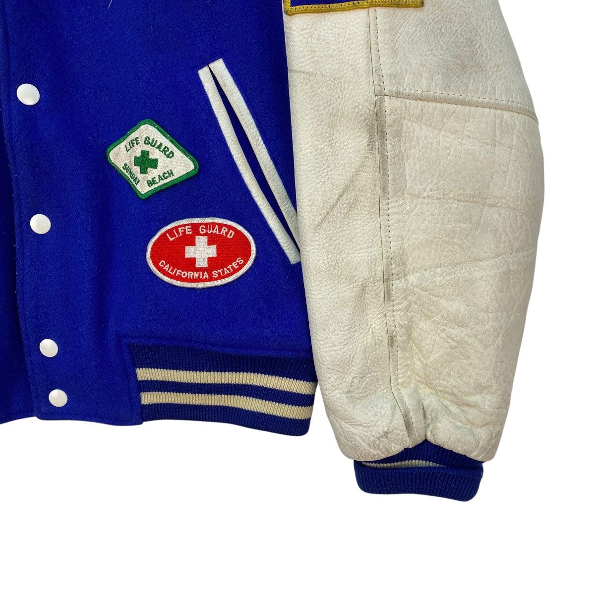 JH Design 💥Vintage Varsity Letterman Life Guard Embroidered Pacth Size US M / EU 48-50 / 2 - 7 Thumbnail