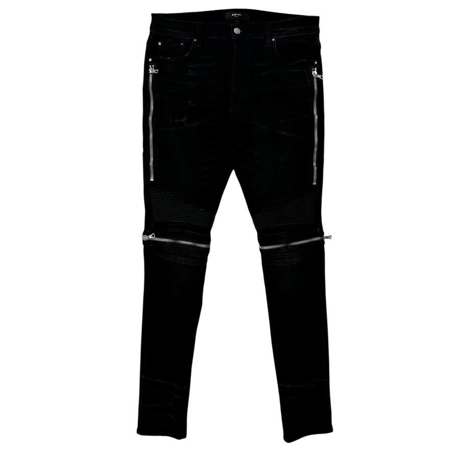 Amiri MX1 Zipper Denim Black Size US 34 / EU 50 - 1 Thumbnail