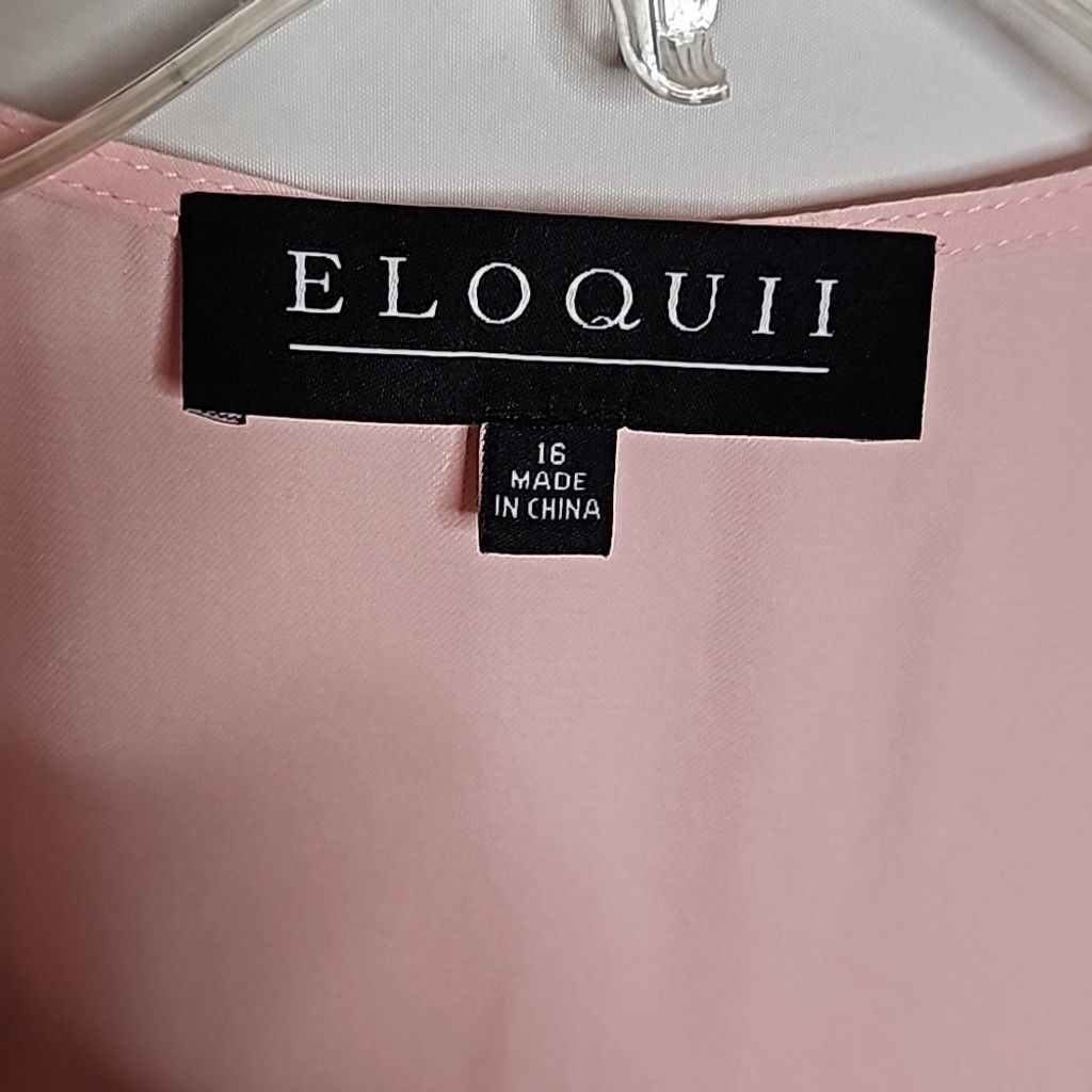 The Unbranded Brand NWT ELOQUII pastel pink kimono wrap around robe sz 16 Size ONE SIZE - 3 Thumbnail