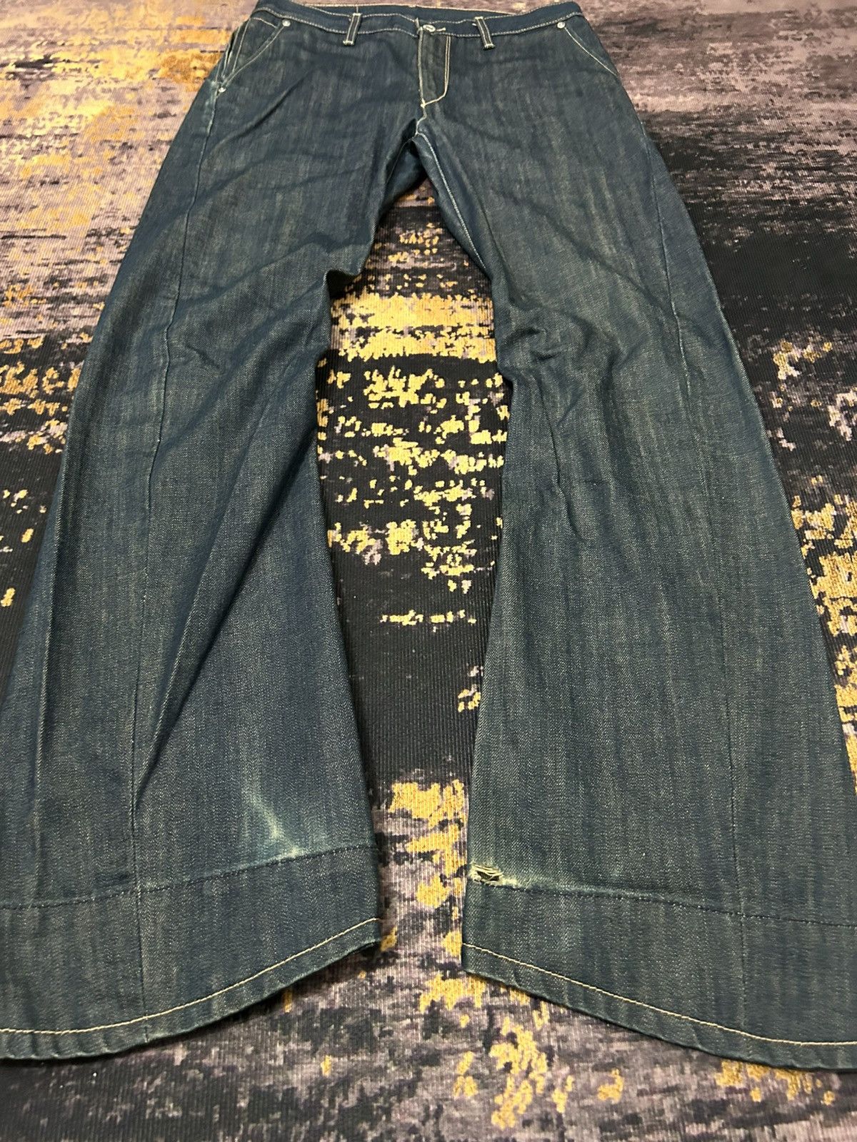 Engineered Garments × Levi's Levis Engineered Distressed Jeans Size US 31 - 8 Thumbnail