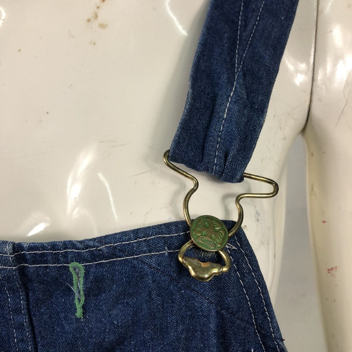 Oshkosh 🔥VINTAGE WORKER JUMPSUITS OVERALL OSHKOSH INDIGO DENIM Size US 32 / EU 48 - 16 Thumbnail