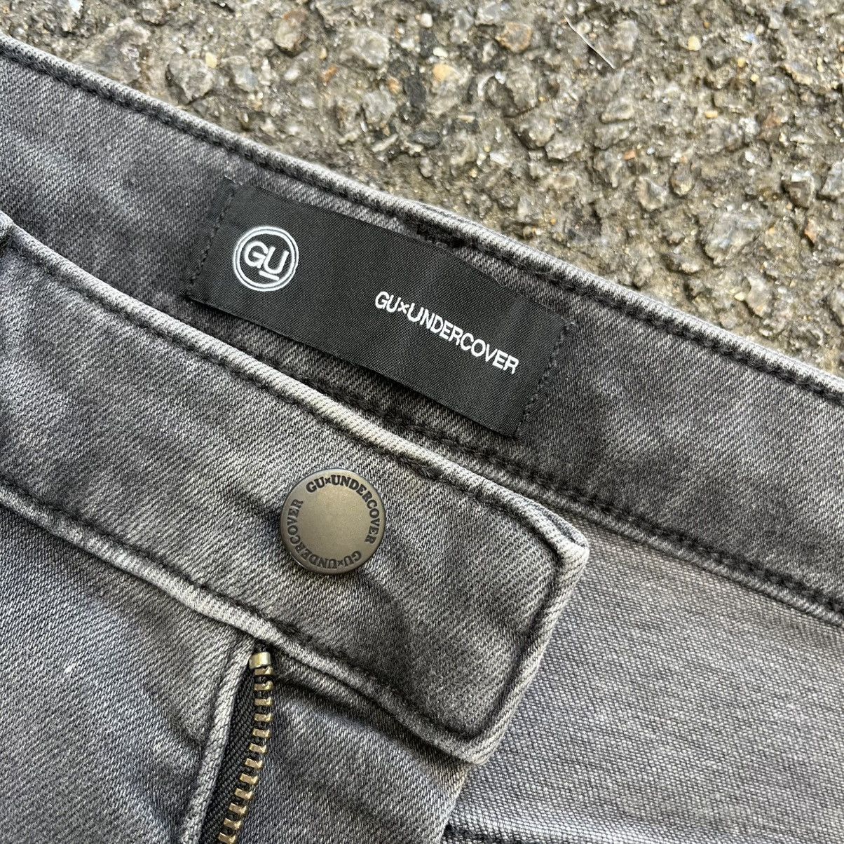 GU × Undercover Undercover × GU Damage Jeans Gray Pants Distressed Size US 32 / EU 48 - 8 Thumbnail