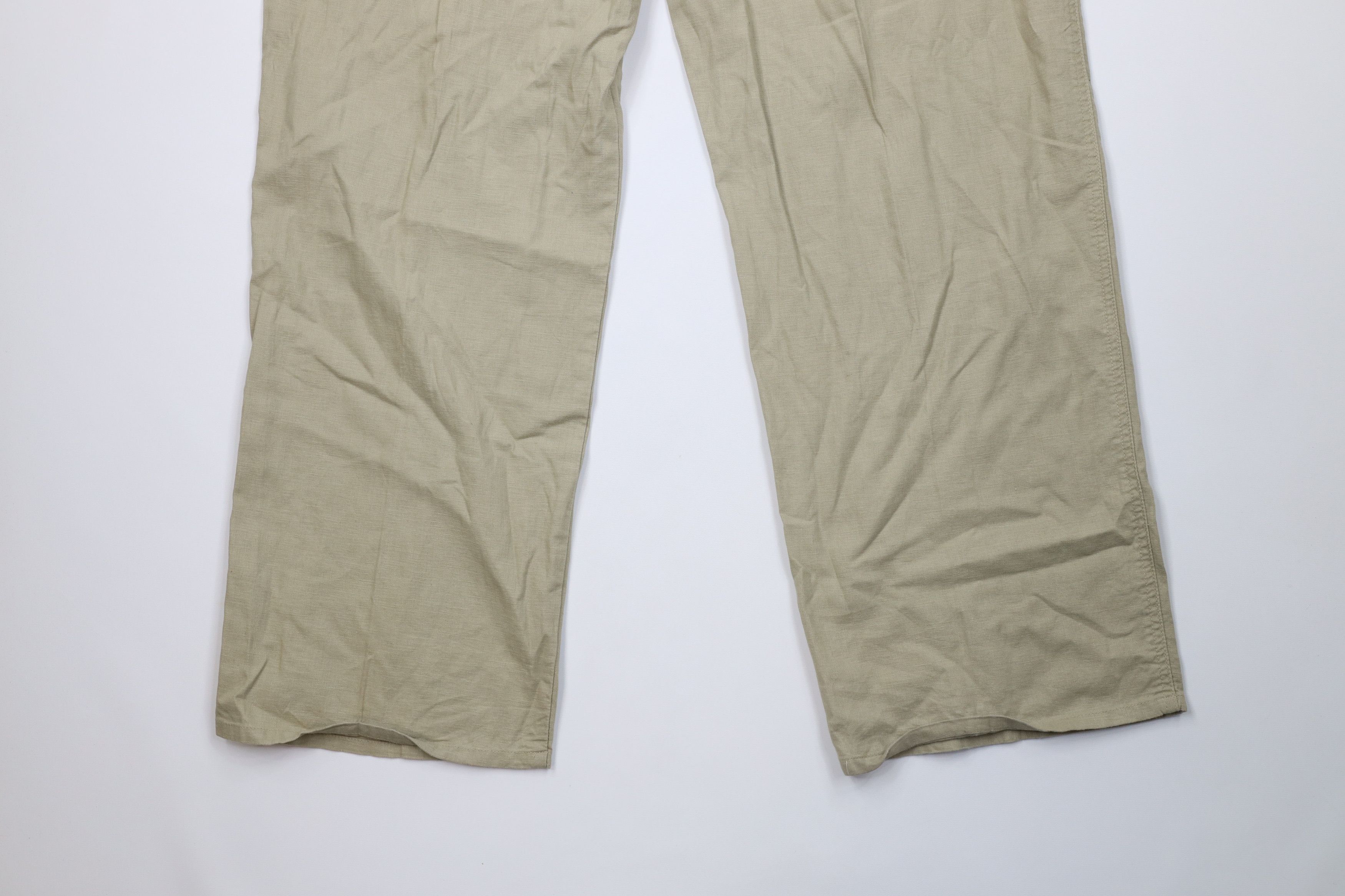 Enyce Vintage 90s Y2K Enyce Baggy Linen Blend Wide Leg Pants Size US 42 / EU 58 - 14 Thumbnail