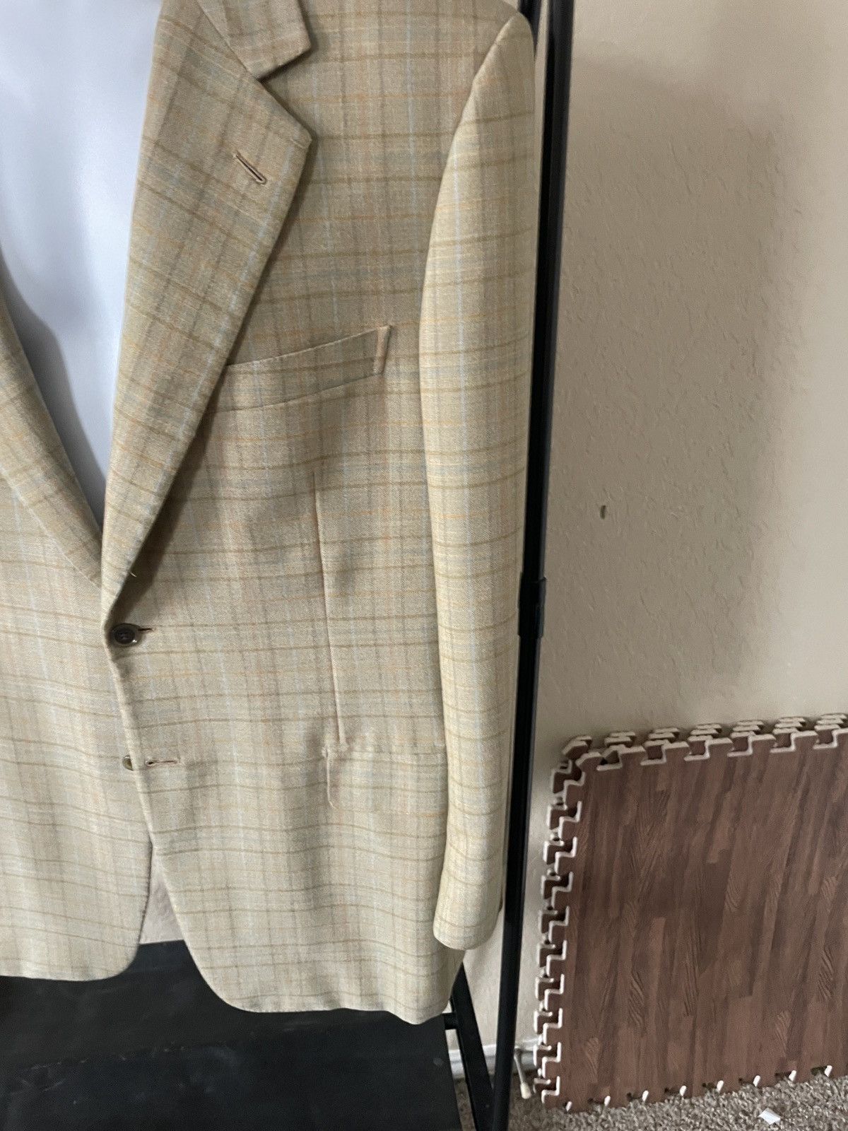 Brioni Nomentano Plaid 100% wool Blazer Size 44R - 3 Thumbnail