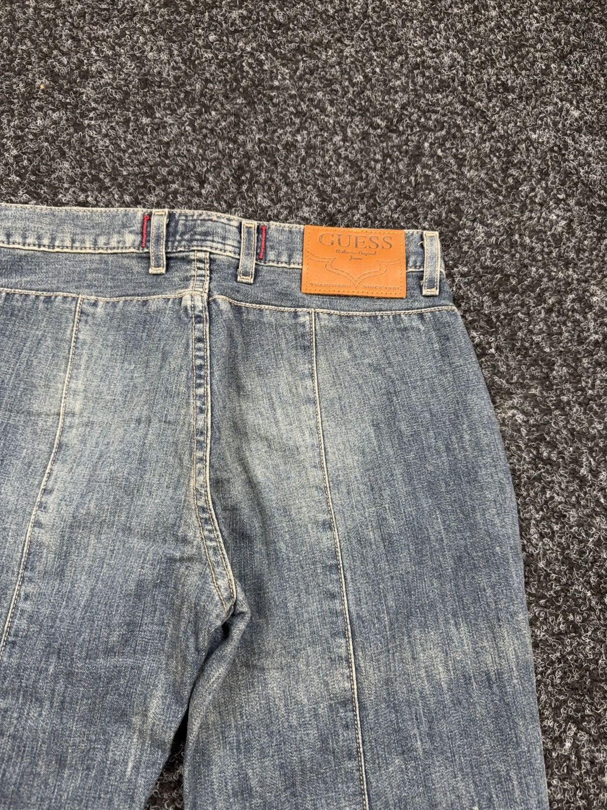 Guess Archive Y2K Guess Western USA Retro 00s Lace Up Denim Jeans Size 28" / US 6 / IT 42 - 15 Thumbnail