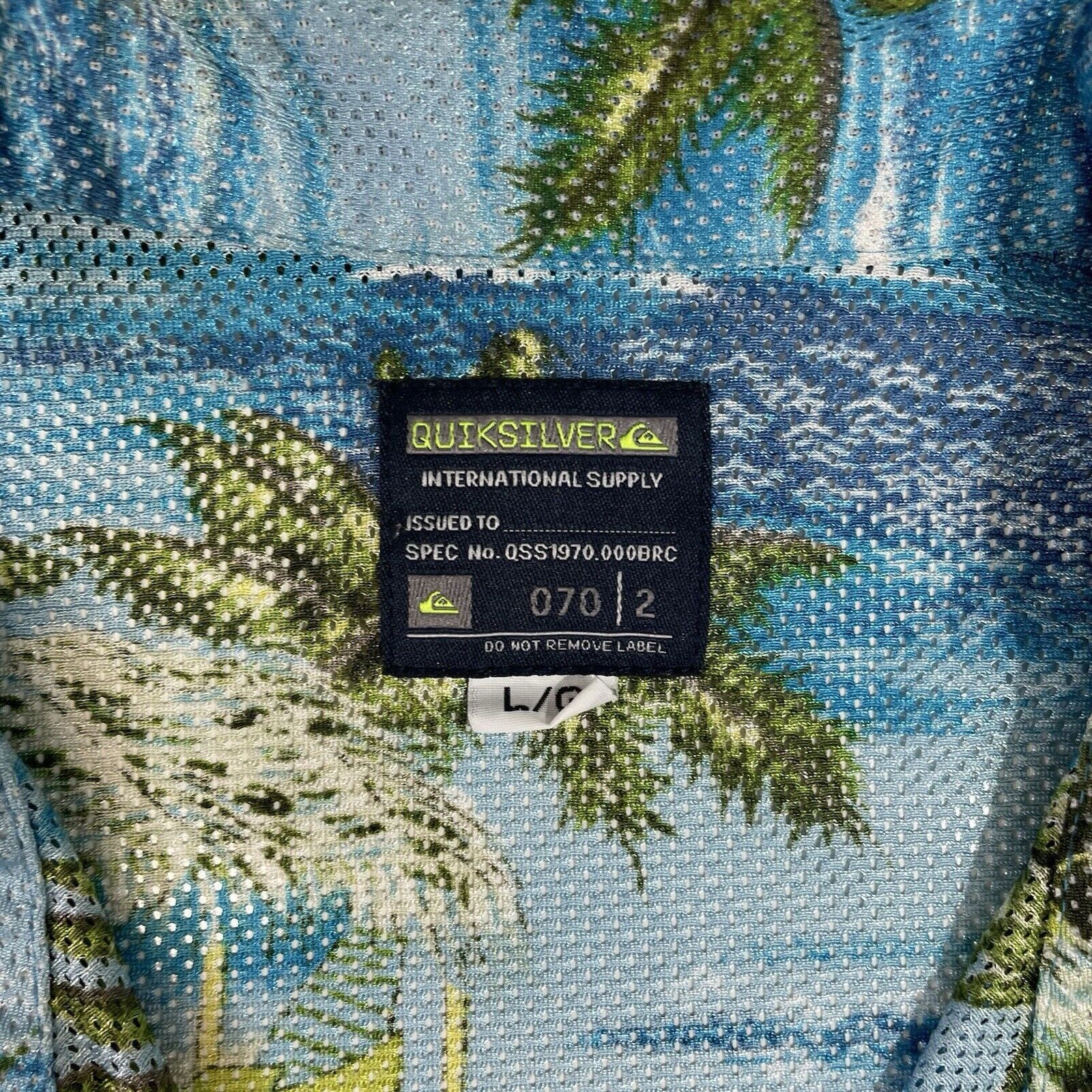 Quiksilver Quiksilver Men’s Hawaiian Camp Shirt Palm Tree Beach Aloha Size US L / EU 52-54 / 3 - 3 Thumbnail