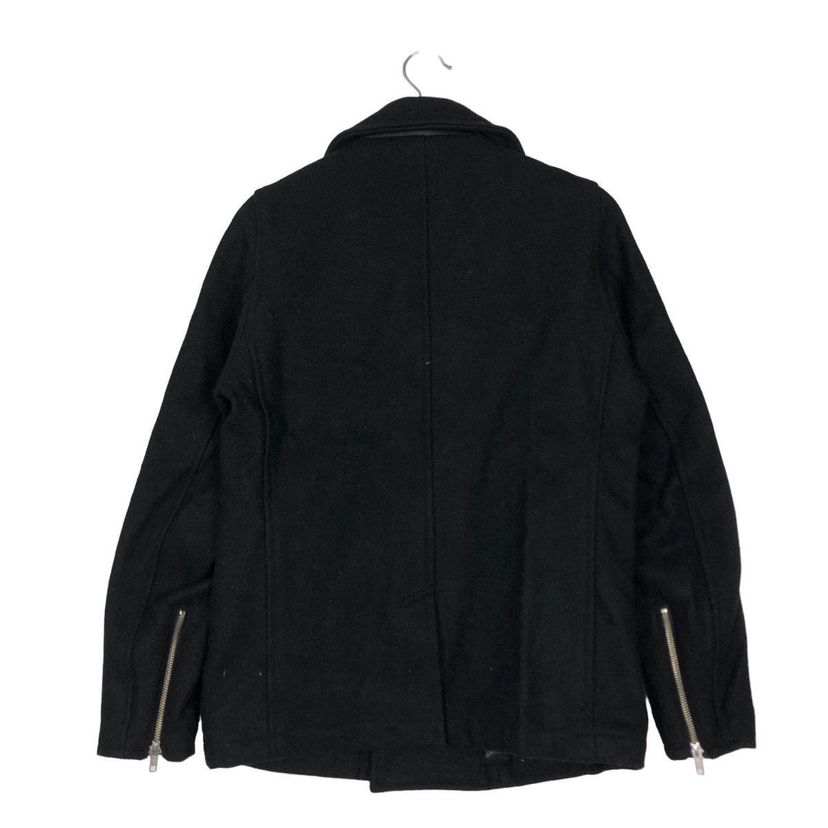 Japanese Brand 🔥90’s Wool Biker Jacket Double Breast Scanner Fundamental Size US M / EU 48-50 / 2 - 8 Thumbnail