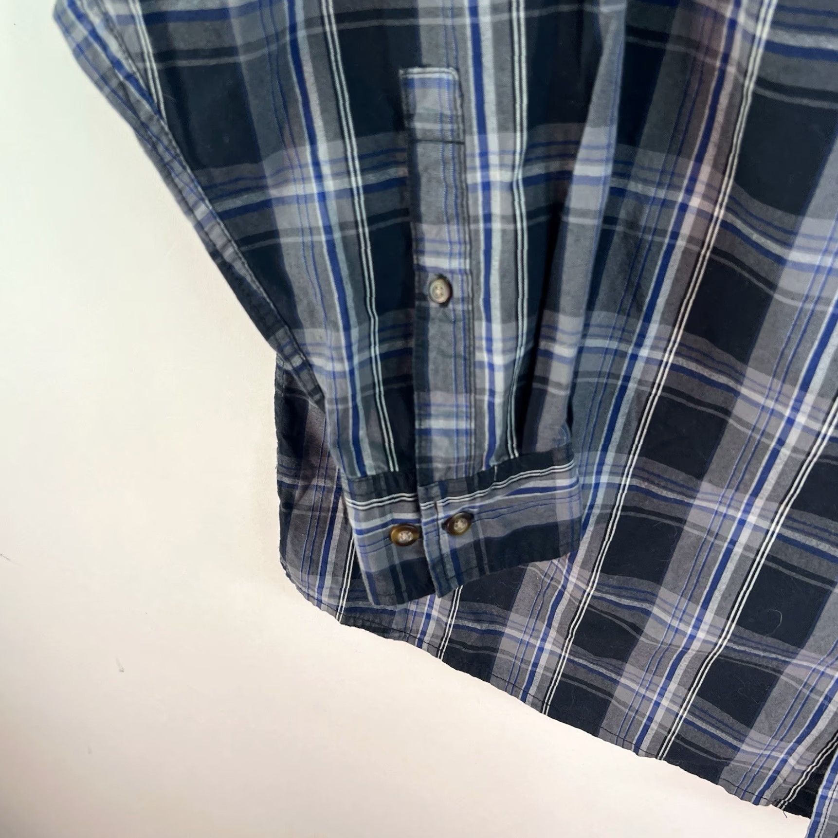 Vintage VINTAGE Field & Stream Men's 2XL Plaid Button-Down Shirt Long Sleeve Casual Blue Cotton Outdoor Size US XXL / EU 58 / 5 - 5 Thumbnail
